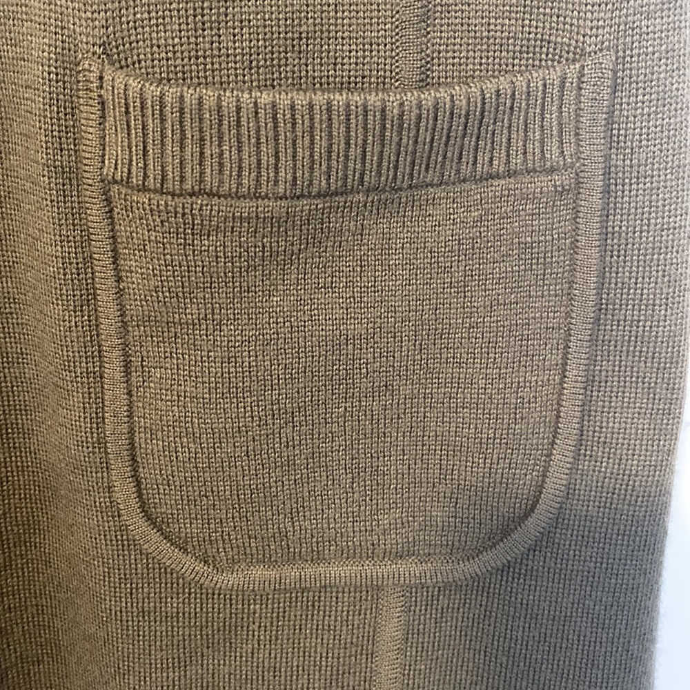 New club Monaco olive green wool sweater dress - Picture 2 of 6